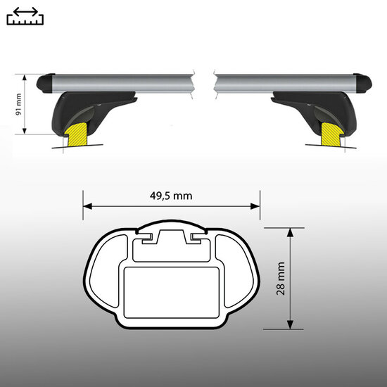 Nordrive Dachtr&auml;ger Ford Mondeo Kombi 2014 - 2022