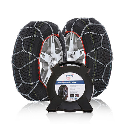 Pewag Nordic Star Schneeketten 9mm Byd Atto 3 ab 2023 f&uuml;r Ihre Reifengr&ouml;&szlig;e 235/50R18