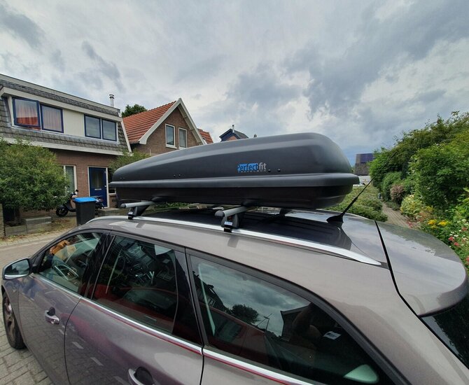 PerfectFit Dachbox 500 liter - Matt Schwarz