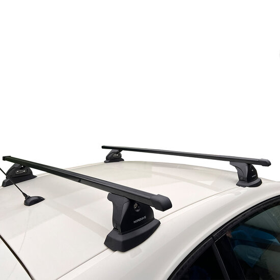 PerfectFit Dachbox 400 Liter + Nordrive Dachtr&auml;ger Lancia Musa 5-t&uuml;rig Flie&szlig;heck 09/2004 - 12/2013