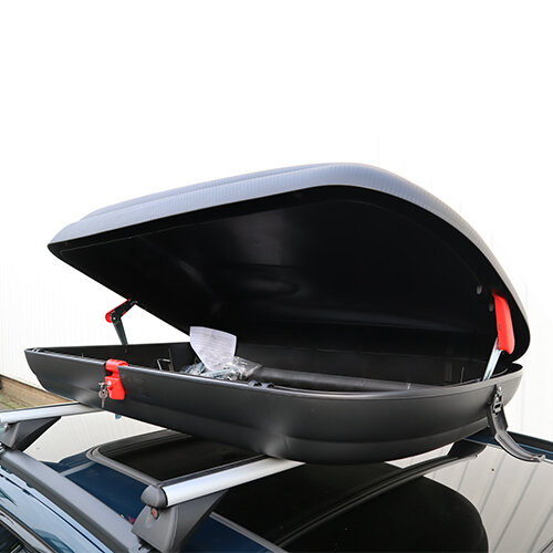 Artplast Dachbox 320 Liter + Nordrive Dachtr&auml;ger Renault Twingo 5-t&uuml;rig Flie&szlig;heck 09/2014 - 11/2024