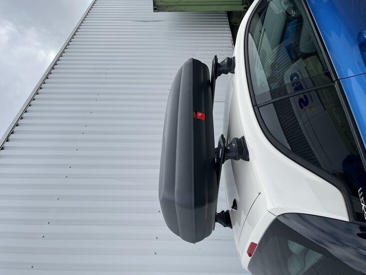 Artplast Dachbox 320 Liter + Nordrive Dachtr&auml;ger Renault Twingo 5-t&uuml;rig Flie&szlig;heck 09/2014 - 11/2024