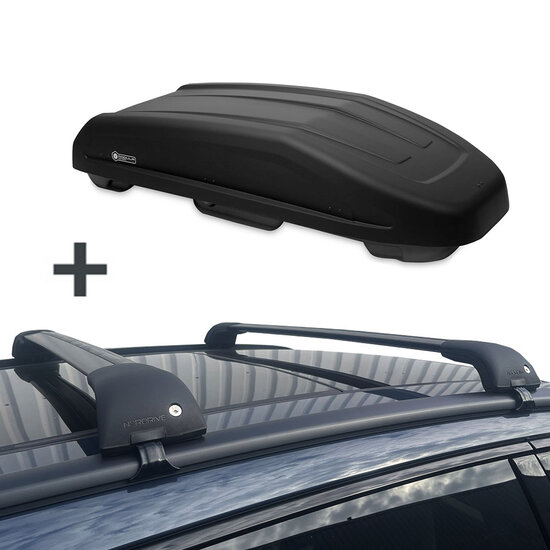 Modula Dachbox Evo 470 Liter + Nordrive Dachtr&auml;ger Ford B-Max 2012 - 2018