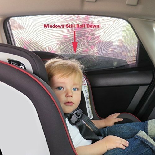 Auto-Sonnenschutz -  Markisen f&uuml;r die Heckt&uuml;ren passen 100% undurchsichtig