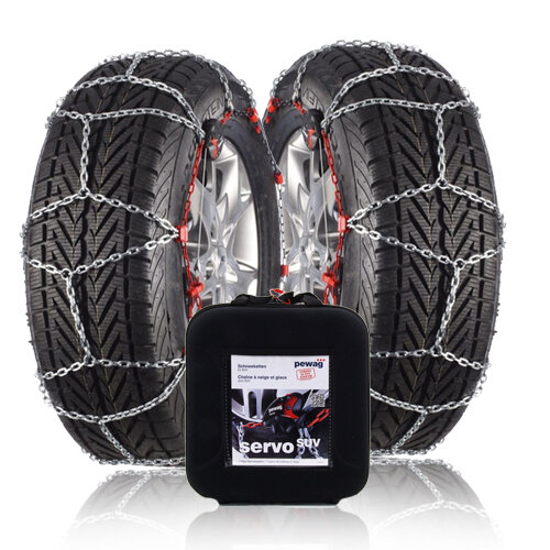 Pewag Servo SUV Schneeketten 13mm Renault Fluence 2010 - 2014 f&uuml;r Ihre Reifengr&ouml;&szlig;e  205/60R16