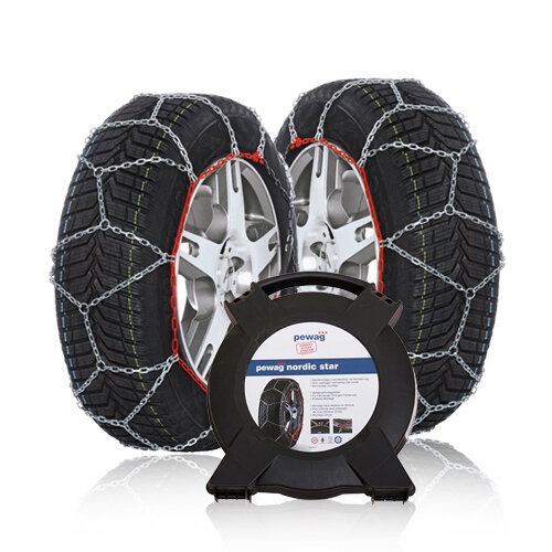 Pewag Nordic Star Schneeketten 9mm Mg MG4 ab 2021 f&uuml;r Ihre Reifengr&ouml;&szlig;e 215/50R17
