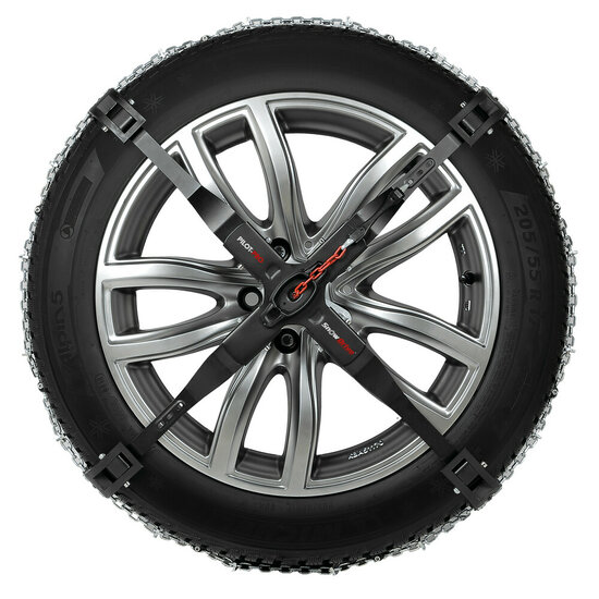 Snowdrive Lauffl&auml;chen Schneeketten Ford Mustang Mach-E ab 2021 f&uuml;r Ihre Reifengr&ouml;&szlig;e 225/55R19