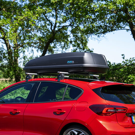 PerfectFit Dachbox 440 Liter + Nordrive Dachtr&auml;ger Audi Q3 Sportback ab 10/2019