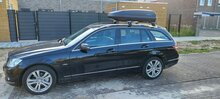 PerfectFit Dachbox 400 Liter + Nordrive Dachtr&auml;ger Renault Twingo 5-t&uuml;rig Flie&szlig;heck 09/2014 - 11/2024