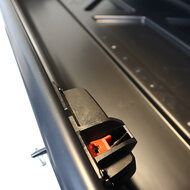 PerfectFit Dachbox 400 Liter + Nordrive Dachtr&auml;ger Renault Twingo Open Air 5-t&uuml;rig Flie&szlig;heck 09/2014 - 06/2019