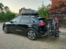 PerfectFit Dachbox 400 Liter + Nordrive Dachtr&auml;ger Renault Twingo Open Air 5-t&uuml;rig Flie&szlig;heck 09/2014 - 06/2019