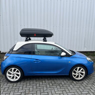 Artplast Dachbox 320 Liter + Nordrive Dachtr&auml;ger Renault Twingo 5-t&uuml;rig Flie&szlig;heck 09/2014 - 11/2024