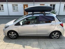 ArtPlast Dachbox 400 Liter + PerfectFit Dachtr&auml;ger Hyundai Genesis 4-t&uuml;rige Limousine ab 2015