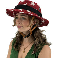 Vizorz SwitchCap Fahrradhelme - Red stars stylish
