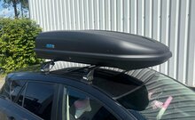 PerfectFit Dachbox 440 Liter + Nordrive Dachtr&auml;ger Range Rover Evoque 04/2011 - 12/2018