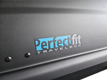 PerfectFit Dachbox 440 Liter + Nordrive Dachtr&auml;ger Lancia Delta 5-t&uuml;rig Flie&szlig;heck 06/2008 - 06/2015