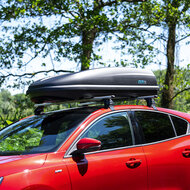 PerfectFit Dachbox 440 liter + PerfectFit Dachtr&auml;ger Ford Focus Kombi 2011 - 2018