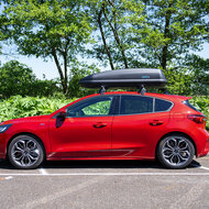 PerfectFit Dachbox 440 liter + PerfectFit Dachtr&auml;ger Ford Focus Kombi 2011 - 2018