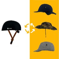Vizorz SwitchCap Fahrradhelme - Brown base cap