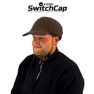 Vizorz SwitchCap Fahrradhelme - Brown base cap